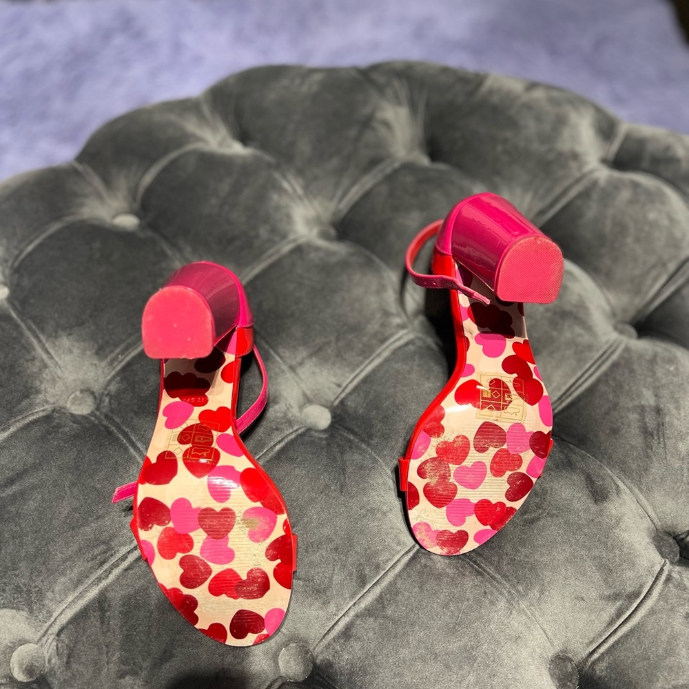 Call It Spring Block Red&Pink Heels - image 7